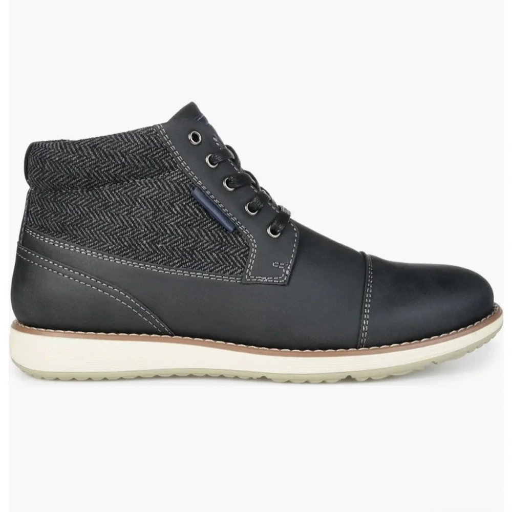 New Herringbone Jones Cap Toe Boots, Size 11.5, Vance Co., Men's Lace Up Shoes